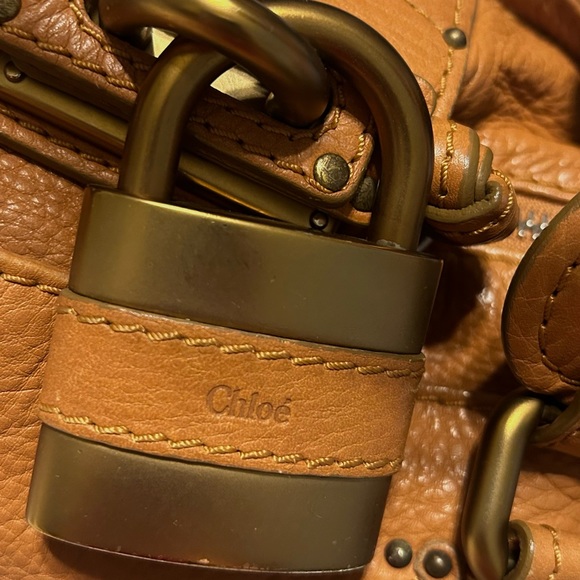 CHLOE PADDINGTON w/Lock - in great shape!  Such a beautiful bag🔥 CAMEL color. - Picture 3 of 11